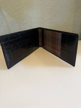 Mulberry Black Croc Long Purse/ Wallet